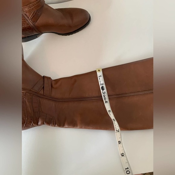 Antonio Melani leather boots brown tall riding 8.5.   💥🅕🅛🅐🅢🅗 🅢🅐🅛🅔💥 - Picture 4 of 16